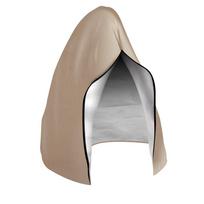 Patio Hanging Egg Chair Cover Waterproof Windproof Swing Chair Protector w/ Zipper Buckle For Outdoor Wicker Single/Double Seat 115x190CM chaki