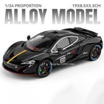 1:24 P1 720S Sports Supercar Models Toys Alloy Diecast Wheel Pull Back Miniature Sports Cars Doors Opened Car Birthday Gifts