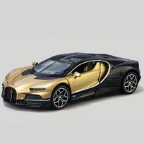 1:32 Bugatti Tourbillon V16 Superautomobilio Lydinio Metalo Lieto Modelio Automobilių Kolekcijos Papuošalai Dekoracijos Pomėgis Gimtadienio Dovana Berniukui auksas