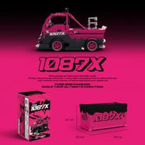 Miestas 1087X Drift Racing Superautomobilis Komandos Statybiniai Blokeliai Lenktynininkas Sportinis Automobilis Blokeliai Žaislai Vaikams Suaugusiems Dovana MOC Rinkinys su Vitrinine Dėžute With Original Box pink