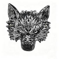 Funny Cosplay Party Costume Mask Black Silver Finish Werewolf Mask  Themed Party sidabras