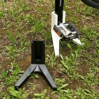 Portable Bike Rack & Side Kickstand for Mountain and Road Bikes White Stand - 1 piece