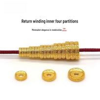 24K Gold-Plated Meander Inset Spacer Wheel Washer for DIY Hand String Accessories No Additional Specifications