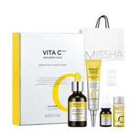 MISSHA Vita C Plus Spot Correcting 2 dalių rinkinys Šviesinanti ir stangrinanti ampulė + Tonizuojantis kremas
