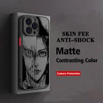 Luxury Hot Anime Attack On Titan Phone Case For Xiaomi Redmi Note 14 13 12 12S 11 11S 10 10S 9T 9S 8 7 Pro Plus 4G 5G Matte Redmi Note 13 4G