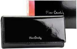 Moteriška odinė piniginė Pierre Cardin 02 LEAF-N 100 juoda