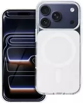Oem Originalus „iPhone 16e“ (SE4 2025) / 17e dėklas, skaidrus „Fusion Mag Cover“, suderinamas su „MagSafe“ baltais ausinėmis.
