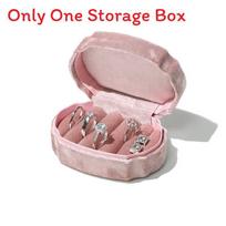 Luxury Jewelry Storage Box With Multiple Compartments For Rings And Earrings rožinė