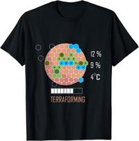 16 Bit Mars Is Terraforming Shirt  Board Game Tshirt Cotton Unisex Clothing Graphic T Shirts Camisas Streetwear Ropa Hombre S