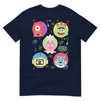 Kids Yo Gabba Gabba Doodle Character Collage Tshirt S