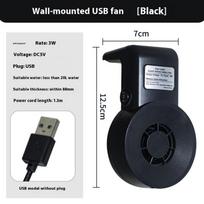 Mini Akvariumo Vėsinimo Ventiliatoriai Akvariumo Žuvų Bakas Vandens Gyvūnų Vėsinimo Ventiliatorių Sistema USB Reguliuojamo Vėjo Greičio Aušintuvas Žuvų Bakas Reikmenys juoda