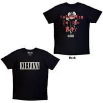 Nirvana Premium Carbon TShirt Something In The Way Black Back Print OFFIC XL