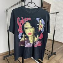 90s Selena Quintanilla Como La Flor Washed T-Shirt Black M S