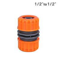 Garden Watering Hose Plastic Quick Connector 1/2  3/4'' 1 Double Male Coupling Joint Adapter Extender Set for Pipe 1/2" orange