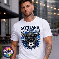 Scotland 2026 Tee World Cup Highland Cow T-Shirt Unisex Football Fan Top S-2XL M