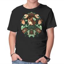 Unisex Crew Neck T-Shirt Portrait Of The Bride Graphic Short Sleeve Casual Tee XXXL