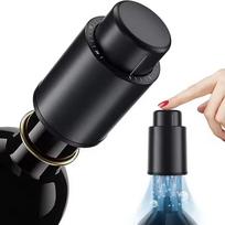 Vacuum Wine Sealer Stopper Push Design Reusable Airtight Wine Cap for Home Bar Party Wine Lover Gifts juoda