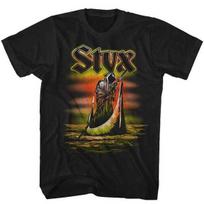 Styx Ferryman Grim Reaper Men's T Shirt Rock Music Concert Merch S