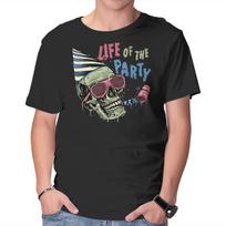 Unisex Crew Neck T-Shirt Life Of The Party Graphic Short Sleeve Casual Tee XXXXL