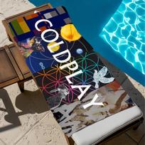 Rock Band C-Coldplay Moon Music Towel Soft Pool Gift For Travel Gym Shower Camping Quick Dry Sports Large Beach Towel STJ40x70CM