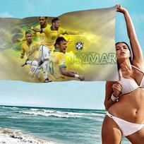 N-Neymar Jr Football Star  Bath Towel Microfiber Soft Water Absorbing Breathable For Girl Kids Decorative Cartoon Beach Towel Cotton 30x30cm
