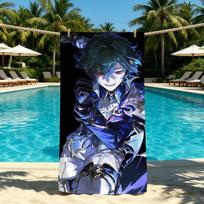 Genshin Impact Loren Towel For Outdoor Camping Beach Towel Super Absorbent Quick-Drying Summer Towel STJ40x70CM