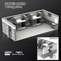 Miesto gatvės vaizdas Policijos nuovados Stoties Pastato Statybiniai Blokeliai Rinkinys Karinis SWAT Kalėjimo Plytos Modelis Žaislai Vaikams Gimtadienio Dovana gray