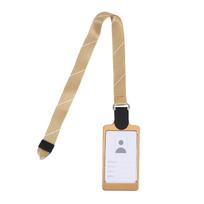 Fashion Work Badge Card Holder with Hanging Rope Vertical ID Card Holder Chest Card Holder Office Supplies auksas