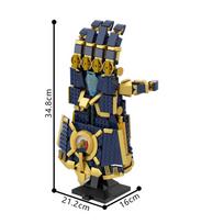 MOC Arcane Vi's Atlas Gauntlet Building Blocks Model High Tech Vi's Atlas Gauntlet Bricks Assembly Toys Kids DIY Birthday Gifts