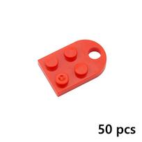 50Pcs Brick 3176 Modified Plate 3x2 With Hole Building Blocks Parts Heart Key Creative Model Assemble Compatible Educational Toy