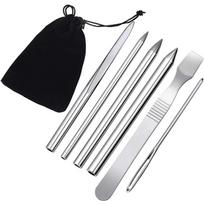 Paracord Stitching Set Stainless Steel Umbrella Rope Needle Bracelet Flattener Knitting Needles DIY Jewelry Accessories New sidabras