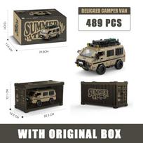 MOC Miesto Delica Kemperis RV Automobilis Statybinės Detalės Greitas Visureigis Stovyklavimo Transporto priemonė Detalės Vitrininė Dėžutė Garažo Žaislai Vaikams Dovanos With Original Box