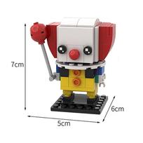 LEQUMOC Horror Movie Figures Stephen King It Pennywisedss the Clown Joker Doll Building Blocks Toys For Gift