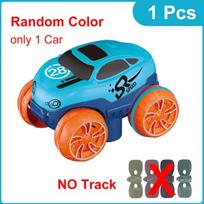 46-184pcs Zero Gravity Racing Tracks Rail Car Toys for Kids Changeble Flexible Race Track Railway Toys for Children Gifts