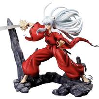 Inuyasha Action Figure Manga Inuyasha Figurine Anime GK Statue Peripheral 20cm Model Ornament PVC Desktop Decor Gift for Fans