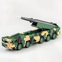 1:50 Scale DF-17 Missile Launch Toy Model Car Diecast Metal Sound Light Simulation Military Miniature Models Collection Gift Boy žalia