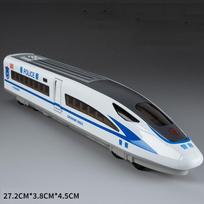 1:60 mastelio greitaeigės geležinkelio modelis Miniatiūriniai žaislai Lydinio lieto geležinkelio vagonėliai Garsas Šviesa Durys Atidaromos Žaislinio traukinio modeliai Vaikams Dovanos white