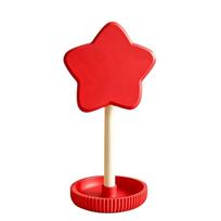 3D Printed Headphone Stand Star Earphone Hanger Desktop Storage Stand  Gift For Girlfriend raudona
