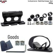 Car Roof Rack: Quick Release Thru-Axle Front Fork & Fixed Rear Wheel Bicycle Mount Boxed