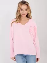 Palaidinė moteriška oversize šviesiai rožinė
