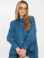 Moteriška džinsinė palaidinė mėlyna