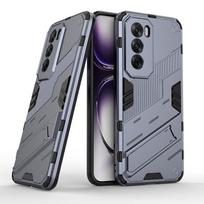 For  OPPO Reno 12 5G CPH2625 Case Armor Shockproof Phone Cases for Oppo Reno12 Pro Global CPH2629 Magnet Holder Stand Back Cover Oppo Reno 12 5G GWB pilka spalva