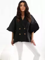 Rue Paris Paltas moterims IT-KR-FL10153KSM.86 juodos spalvos