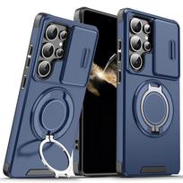 Armor magnetinis žiedo dėklas, skirtas Samsung Galaxy S24 S23 Plus S21 S22 S25 Ultra S20 FE A54 A55 A16 A36 A56 A17 5G, su lęšio apsauga Galaxy S25