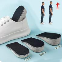 Aukštį didinantys vidpadžiai, Atminties putos, Nematomi vidiniai aukštį didinantys vidpadžiai, Sportinis komfortas, Pusiniai vidpadžiai vyrams ir moterims 4cm juoda