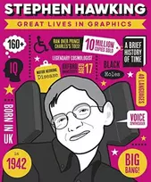 KNYGA Books Button Great Lives in Graphics: Stephen Hawking