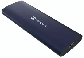 NATEC RHINO M.2 NVME LITE išorinis SSD korpusas USB-C 3.2 GEN 2 plienas tamsiai mėlynas