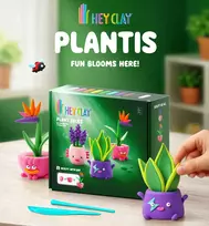 HEY CLAY modelino figūrėlės, 15 vnt.: Plant Folks