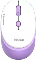 Meetion R571 Bevielė pelė, balta ir-violetinė, 1600DPI