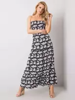 Suknelė-D73771M30251-juoda ir balta